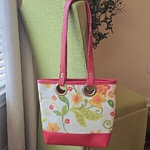 Floral Red Tote Bag
